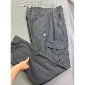 Zero Foxtrot Men Grey Tactical Cargo Pants Embroidered Skull Spade Size XL 38x32